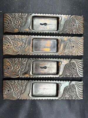 Бронзовая карманная дверь Russell & Erwin Arabian 1894 Pulls And Mortices B-20201 - Изображение 1 из 4