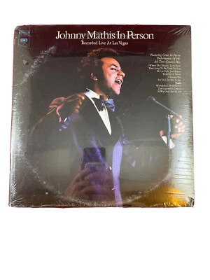 JOHNNY MATHIS "IN PERSON" LIVE IN LAS VEGAS 2 LP'S 1972 COLUMBIA RECORDS New - Image 1 of 2