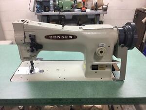 Consew 206Rb-5 Industrial Sewing Machine W/ American Made with Wood Top Table!