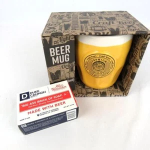 Paladone BEER MUG Ceramic 9 Fl Oz and Duke Cannon Milwaukee BEER SOAP Men Gift - Picture 1 of 13