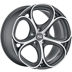 ALLOY WHEEL MSW MSW 82 FOR HYUNDAI I30 WAGON 8X18 5X114.3 MATT GUN METAL FU PLQ - Picture 1 of 4