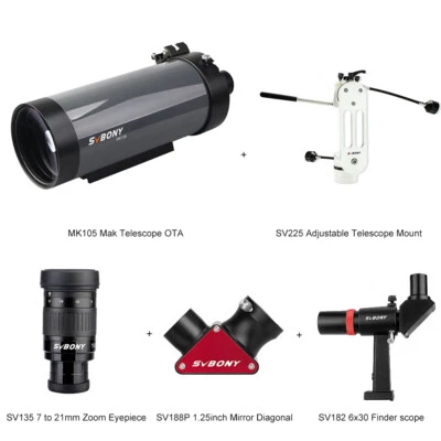 SVBONY MK105 Maksutov-Cassegrain Astronomy Telescope Planet Visual Observation - Image 1 of 4