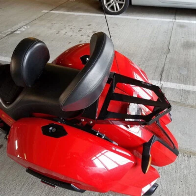 Black Backrest Sissy Bar Luggage Rack For Victory Cross Country Roads 2010-2016 - Image 1 of 4