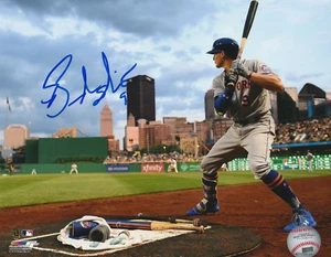 BRANDON NIMMO NEW YORK METS ACTION SIGNED 8x10 - Picture 1 of 1