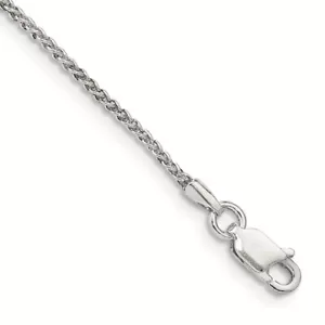 Sterlingsilber 1,5 mm runde Zapfenkette Fußkettkette - Bild 1 von 3