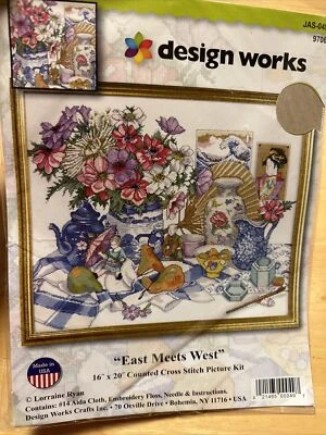 Design Works East Meets West Cross Stitch Kit Japanese JAS-049 9706 - Image 1 of 4