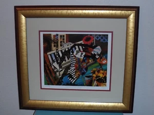 Gigi Boldon "Woman on Porch Swing ” Signed Print Framed W/Certificate - Picture 1 of 6