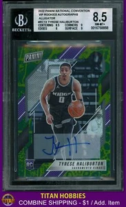 2022 Panini VIP Rookie ALLIGATOR #13 Tyrese Haliburton AUTO RC 1/1 TRUE ONE OF 1 - Picture 1 of 2