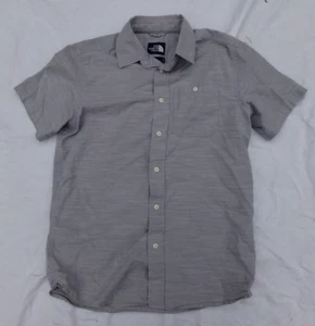 The North Face Kurzarmhemd mit Knopfleiste 100% Baumwolle grau statisch Medium M - Bild 1 von 14