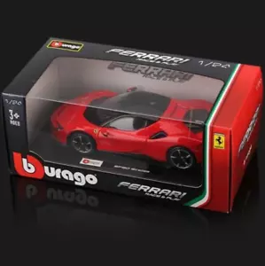 FERRARI SF90 STRADALE 1:25 SUV Bburago Diescast Model Toy Car Model Gift Red NEW - Picture 1 of 7