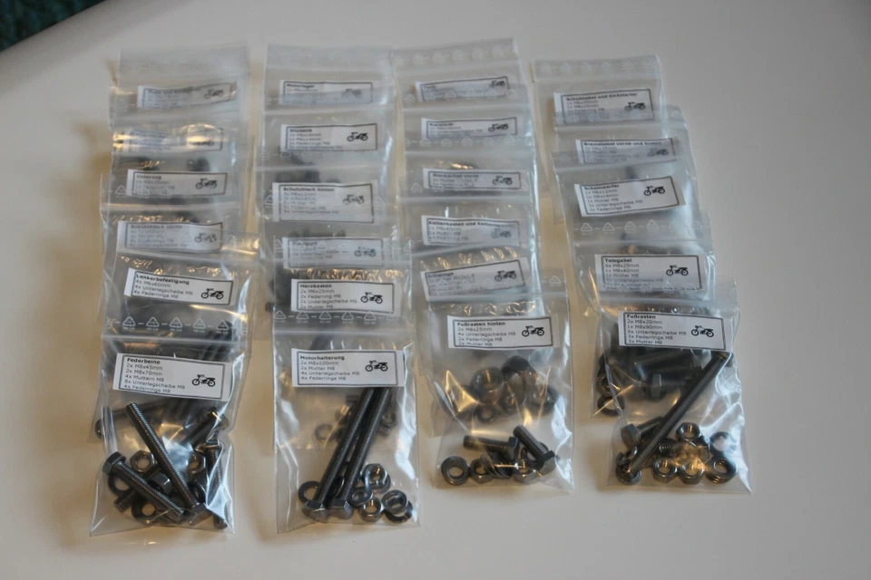 ✅Simson S51 EDELSTAHL Schraubenset  S50 S70 S80 & Enduro Normteile Schraubensatz - Bild 1 von 4