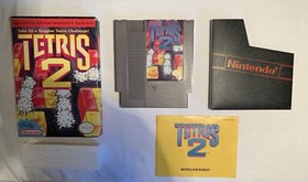 Tetris 2 NES Game With Box, Sleeve, Manual, And Foam
