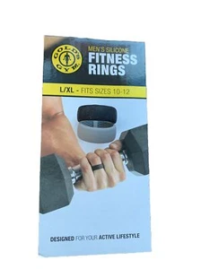 Golds Gym Fitness Ringe Gr. 10-12 grau und schwarz - Bild 1 von 1