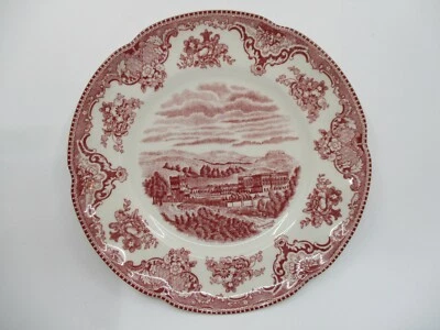 JOHNSON BROTHERS OLD BRITAIN CASTLES PINK SALAD PLATE - 8" 1008G
