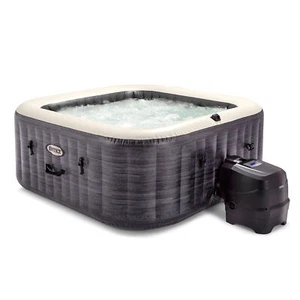 Intex PureSpa Plus Greywood Inflatable Hot Tub Bubble Jet Spa - Picture 1 of 34