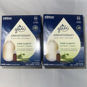 2 Pack Glade Cool Mist Diffuser Lemongrass Bergamot 0.56 - Picture 1 of 4