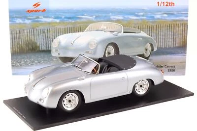 1:12 Spark Porsche 356 Speedster Carrera 1956 Grigio-Argento Metallico 12S004 - Immagine 1 di 4