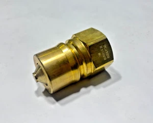 Hansen 8KP36 Steel 1" FNPT x 1" ISO-B Quick Disconnect Hydraulic Coupling - Picture 1 of 6
