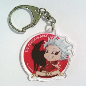 keychain key holder chain ring The Seven Deadly Sins anime Ban - Picture 1 of 2
