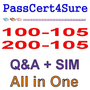Cisco Best Practice Material For 100-105 200-105 ICND1 ICND2 Exam Q&A+SIM - Picture 1 of 1
