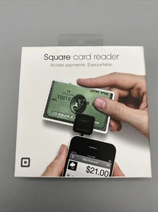 Sqaure Card Reader Black Accept Credit Card Payments - Picture 1 of 3