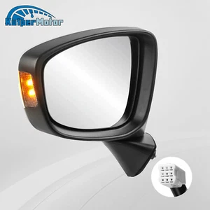 Espejo plegable manual eléctrico izquierdo con calefacción con señal de giro para 13-14 MAZDA CX-5 - Imagen 1 de 9