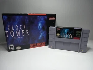 Clock Tower Super Nintendo English Translation SNES Horror Game Cart & Box - Picture 1 of 7