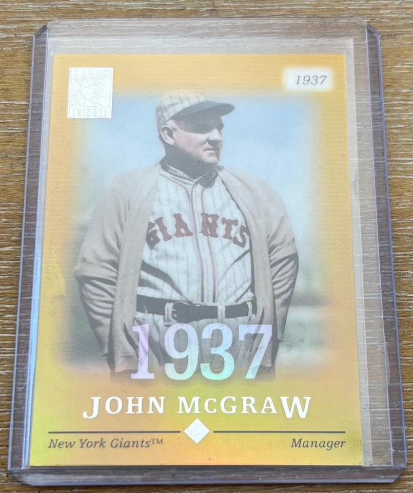 JOHN MCGRAW 2004 Topps Tribute GOLD REFRACTOR PARALLEL #/37! 纽约巨人 — 第 1/1 张图片