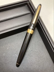 PILOT Fountain Pen Custom Elite Black Body Medium Nib smtbf - Picture 1 of 5
