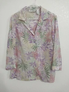 Cathy Daniels Damen Größe M Hawaii Tropic Top Bluse Polyester - Bild 1 von 5