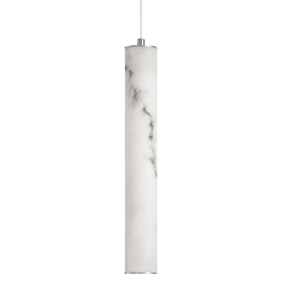 Dainolite RBN-1210P Reuben 3"W LED Mini Pendant - White - Image 1 of 4