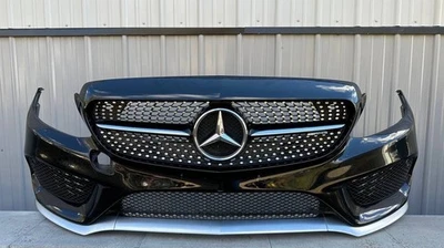❗️ SIN ENVÍO ❗️ PARACHOQUES DELANTERO MERCEDES NEGRO AMG CLASE C W205 COMPLETO Foto 1 de 4