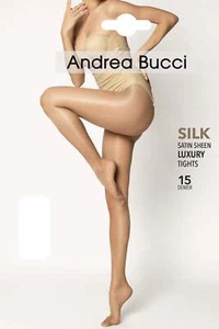 Andrea Bucci Silk Satin Sheen 15 Denier Medias de lujo 03/01119 - Imagen 1 de 12