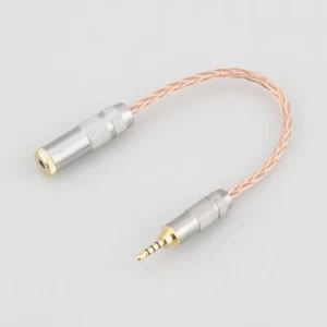 2.5mm Male to 3.5mm Stereo Female Adapter Cable Headphone Converter Cable - Picture 1 of 8