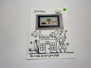 Raise The Roof Spring Wispy Counted Cross Stitch Pattern 9P - Picture 1 of 3