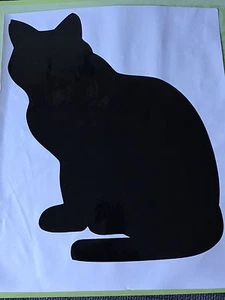 Cat Silhouette Vinyl Decal Wall Window Sticker - Picture 1 of 1