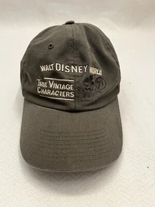 Mütze Kappe Walt Disney World True Vintage Figuren 71 ~ grüner Riemen hinten Mickey - Bild 1 von 5