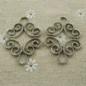Free Ship 40 pcs tibetan silver flower connectors 45x32mm L-569 - Picture 1 of 4