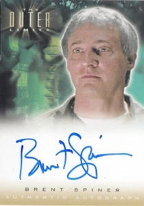 THE OUTER LIMITS SEX,CYBORGS & SCIENCE FICTION - A2 BRENT SPINER AUTOGRAPH CARD - Picture 1 of 1