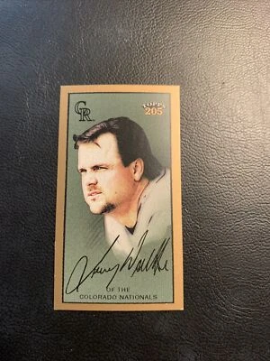 Cb6  #￼ 72 Larry Walker Colorado Rockies 2003 Topps 205 mini polar bear￼ - Image 1 of 2