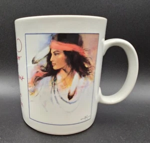 Taza de café de cerámica Leanin' Tree Ozz Franca Scripture Great Sprit MGW124 - Imagen 1 de 8