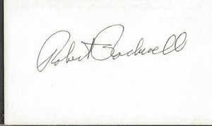 Robert Rockwell Signed 3x5 Index Card Our Miss Brooks