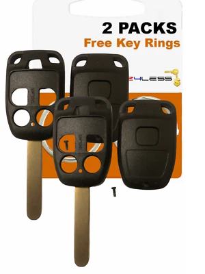 2 Brand New Honda Odyssey 2011-2013 5 Button Remote Head Key SHELL - Image 1 of 3