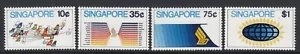 SINGAPORE 1973 AVIATION SET - SG 197-200 -  MOUNTED MINT - Picture 1 of 2