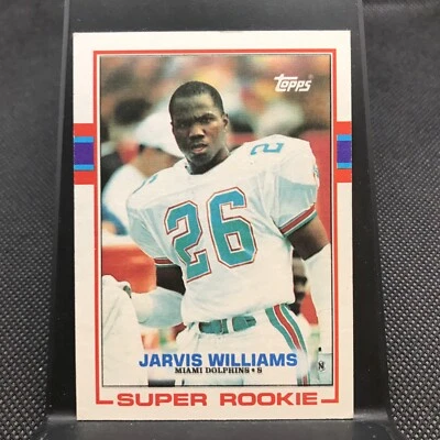 1989 Topps #291 - JARVIS WILLIAMS - Miami Dolphins -  ROOKIE - RC  - Image 1 of 2
