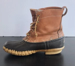 LL Bean Women's Classic Leather "Maine Hunting Boots" - Size 7 LM Made in USA - Picture 1 of 14