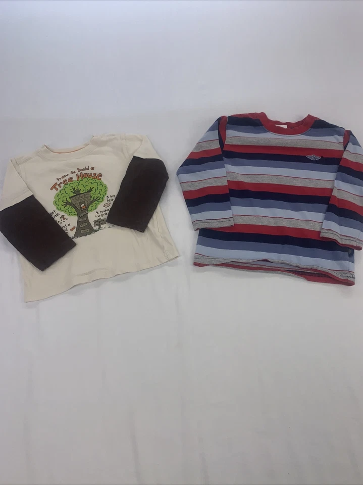 Jumping Beans & Dockers 2 piezas Camisetas Primavera Manga Larga Niños Talla 24 Meses / 2T Foto 1 de 4
