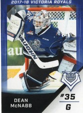 2017/18 Victoria Royals - DEAN McNABB (g)