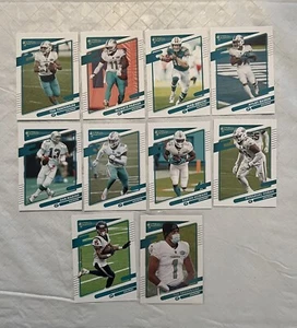 2021 Donruss Miami Dolphins 10 Card TEAM SET Variation Tua Tagovailoa Dan Marino - Picture 1 of 2