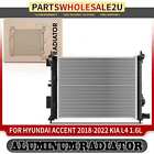 Radiator without Oil Cooler for Hyundai Accent 2018-2022 Kia Rio 2018 2020-2021 Kia Rio